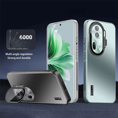 For Oppo Reno11 Pro 5G Cases Phone Cover Anti-Scratch TPU+PC Shell with Kickstand