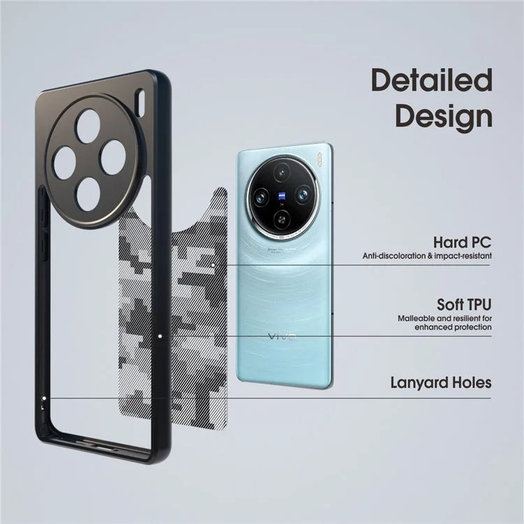 IBMRS For vivo X100 Pro 5G Cell Phone Case TPU+PC Anti-scratch Cover