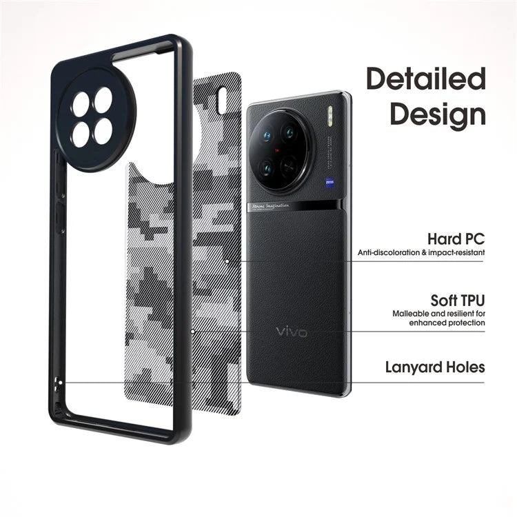 IBMRS For vivo X90 Pro+ 5G Case Drop-proof TPU+PC Phone Protective Shell