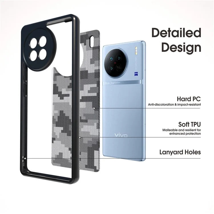 IBMRS For vivo X90 5G Case Airbag Protection TPU+PC Phone Protector