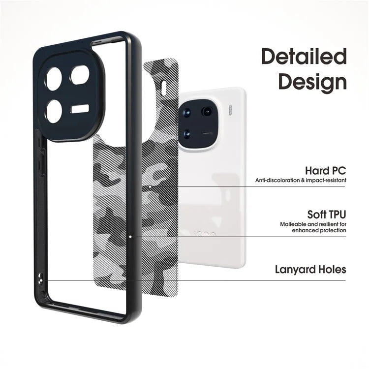 IBMRS For vivo iQOO 12 5G Cell Phone Cases TPU+PC Scratch-proof Shell