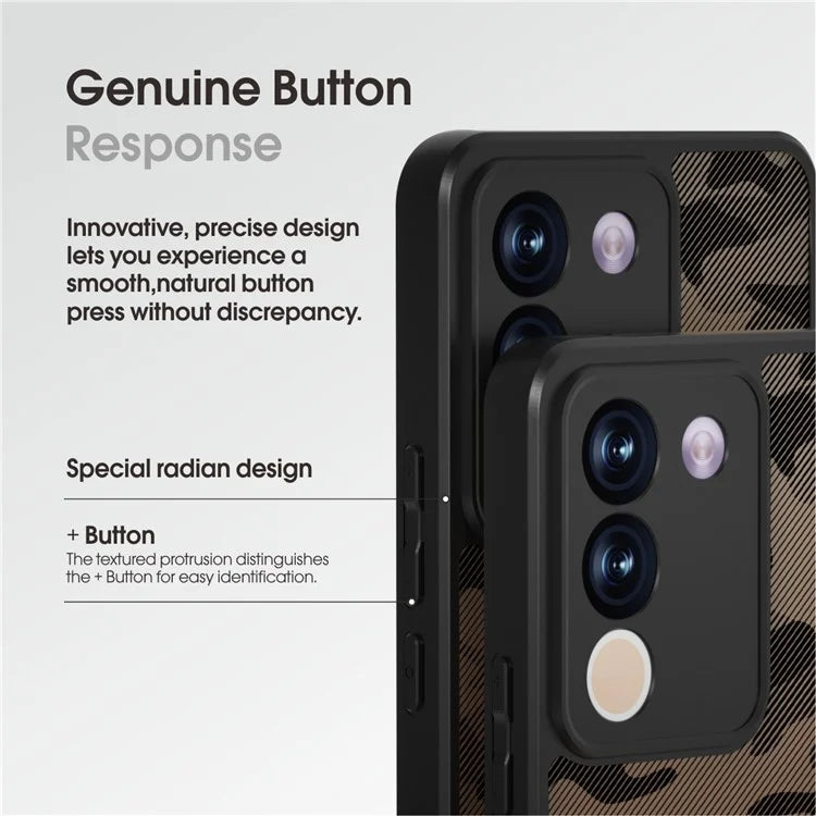 IBMRS Phone Case for vivo V29e (Global) 5G / Y200 4G Shell TPU+PC Scratch-proof Cover