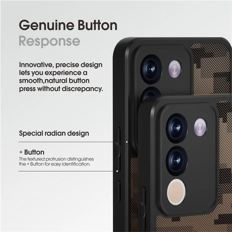 IBMRS Phone Case for vivo V29e (Global) 5G / Y200 4G Shell TPU+PC Scratch-proof Cover