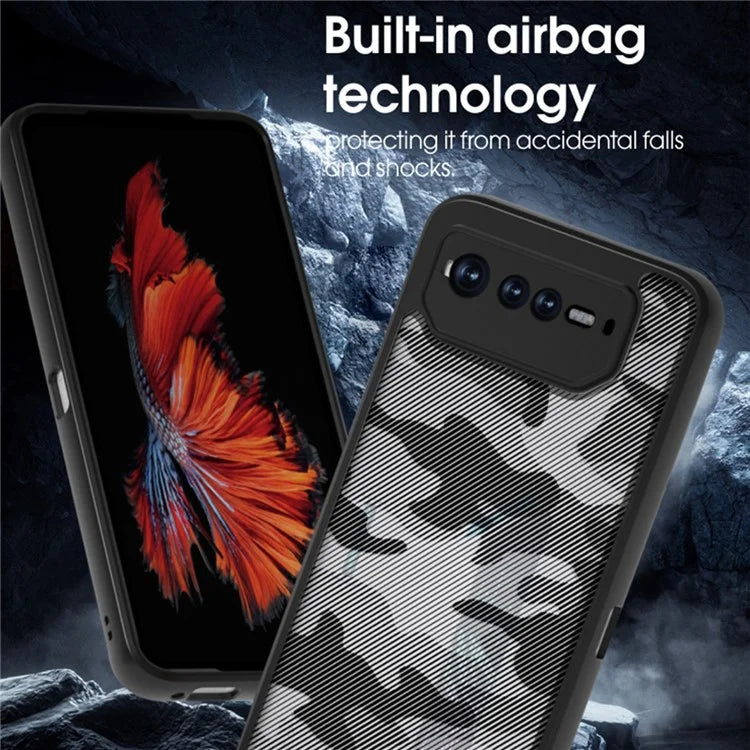 IBMRS For Asus ROG Phone 6 5G / Phone 6 Pro 5G / Phone 6D 5G Case Hard PC Back+Soft TPU Frame Protective Cover