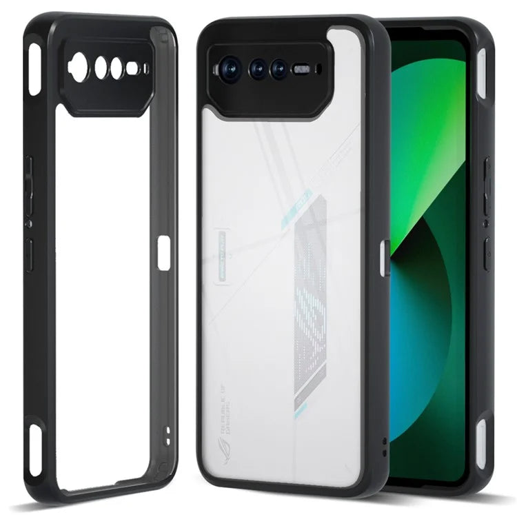 IBMRS For Asus ROG Phone 6 5G / Phone 6 Pro 5G / Phone 6D 5G Case Hard PC Back+Soft TPU Frame Protective Cover