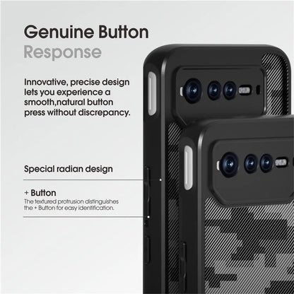 IBMRS For Asus ROG Phone 6 5G / Phone 6 Pro 5G / Phone 6D 5G Case Hard PC Back+Soft TPU Frame Protective Cover