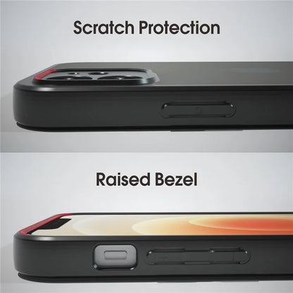IBMRS For iPhone 12 Slim-Fit Phone Case Anti-Scratch TPU+PC Phone Cover Shell