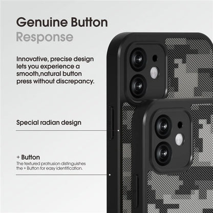 IBMRS For iPhone 12 Slim-Fit Phone Case Anti-Scratch TPU+PC Phone Cover Shell