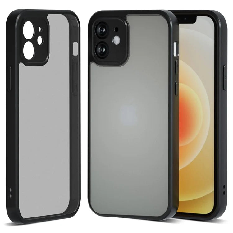 IBMRS For iPhone 12 Slim-Fit Phone Case Anti-Scratch TPU+PC Phone Cover Shell