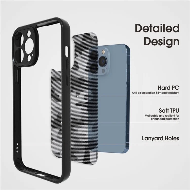 IBMRS For iPhone 12 Pro Phone Case TPU+PC Back Shockproof Cover