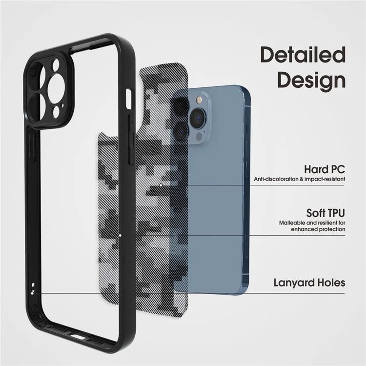 IBMRS For iPhone 12 Pro Max Case TPU+PC Hybrid Shockproof Phone Cover Non-Slip