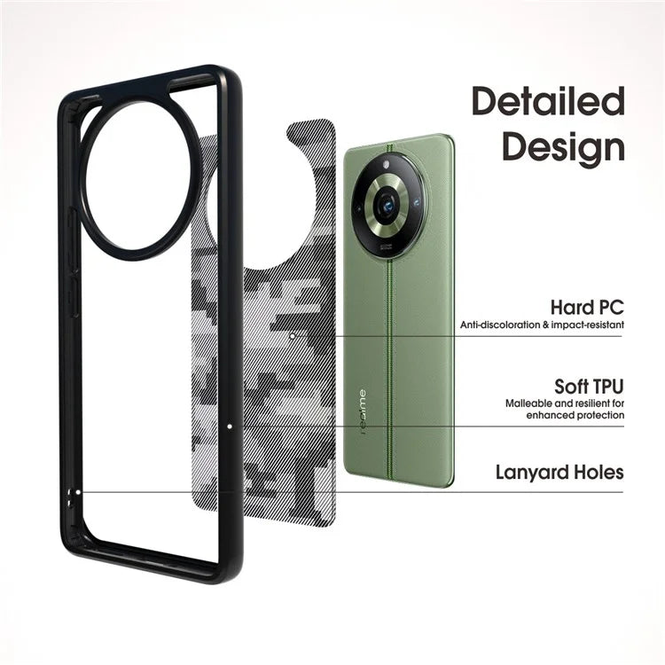 IBMRS For Realme 11 Pro 5G / 11 Pro+ 5G Phone Cover Hard PC Soft TPU Big Rear Lens Hole Case