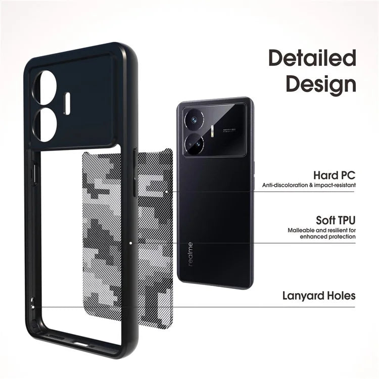 IBMRS For Realme GT Neo 5 5G / GT Neo5 SE 5G Case Hard PC Soft TPU Phone Guard Cover