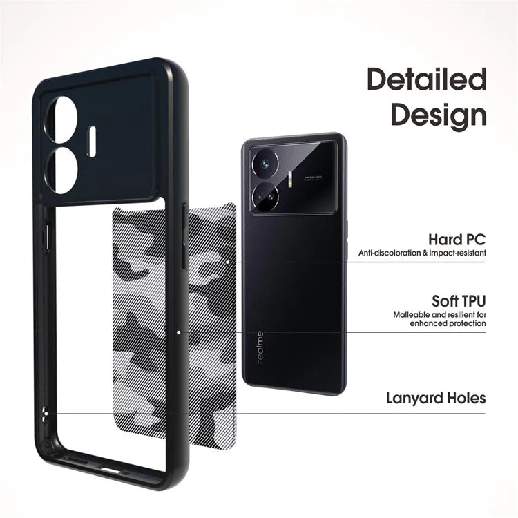 IBMRS For Realme GT Neo 5 5G / GT Neo5 SE 5G Case Hard PC Soft TPU Phone Guard Cover