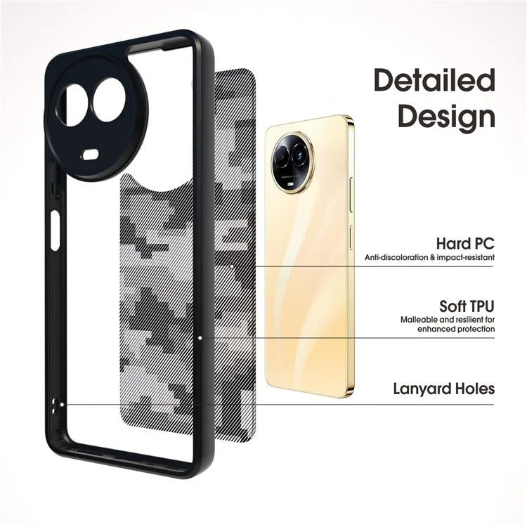 IBMRS For Realme 11 5G (Global) / 11x 5G Case PC+TPU Lens Protection Back Cover