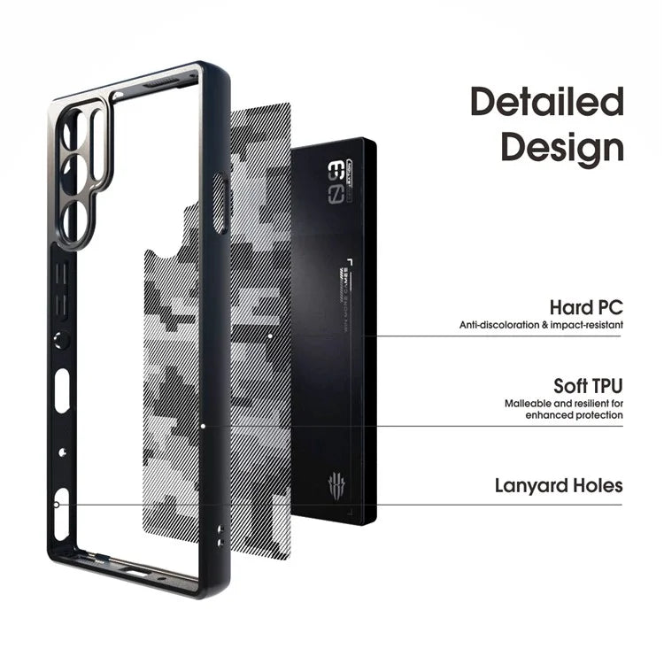 IBMRS Phone Cover for ZTE nubia Red Magic 9 Pro 5G / 9 Pro+ 5G Shockproof Case TPU+PC Phone Shell
