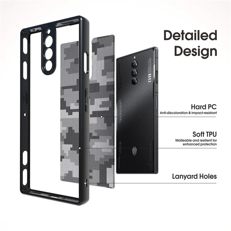IBMRS For ZTE nubia Red Magic 8S Pro / 8 Pro+ 5G / 8 Pro 5G Cases Slim-Fit TPU+PC Phone Cover