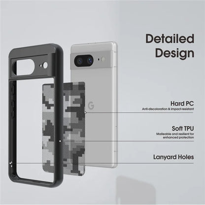 IBMRS For Google Pixel 8a Cell Phone Cover Case Shockproof TPU+PC Phone Shell