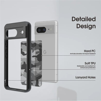 IBMRS For Google Pixel 8a Cell Phone Cover Case Shockproof TPU+PC Phone Shell
