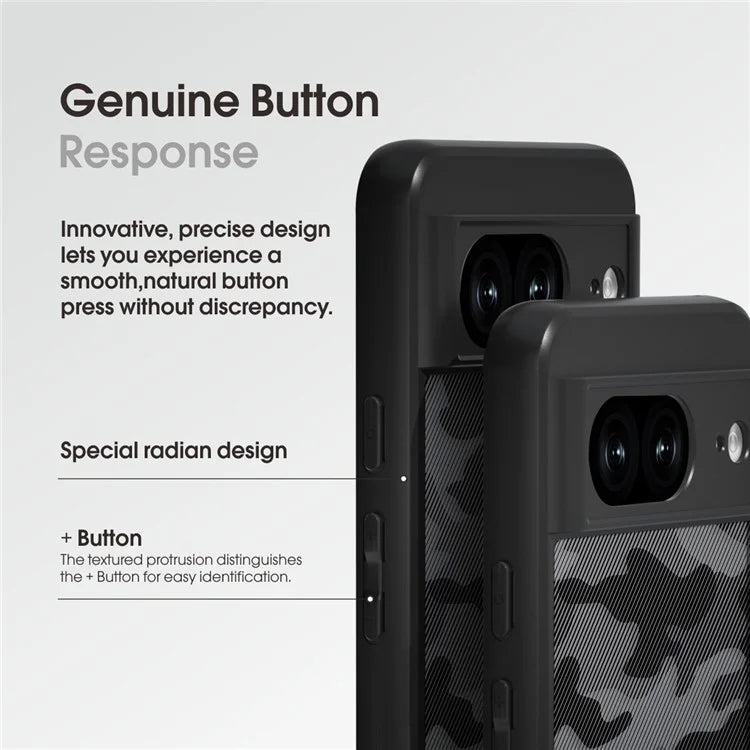 IBMRS For Google Pixel 8a Cell Phone Cover Case Shockproof TPU+PC Phone Shell