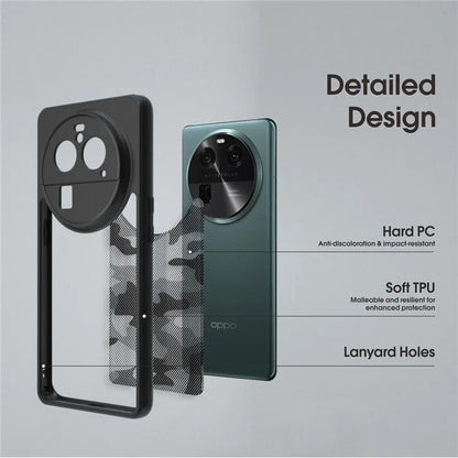IBMRS Mobile Phone Case for Oppo Find X6 Pro Anti-Scratch TPU+PC Phone Cover