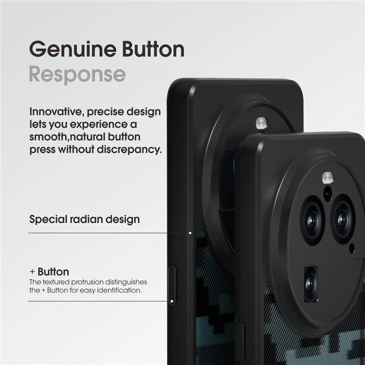 IBMRS Mobile Phone Case for Oppo Find X6 Pro Anti-Scratch TPU+PC Phone Cover