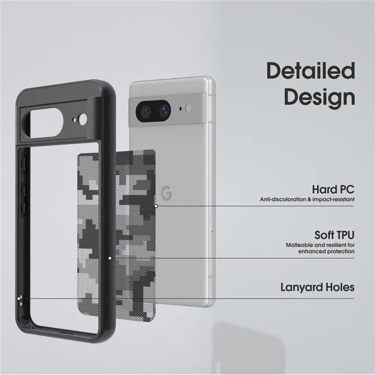 IBMRS PC+TPU Phone Protector for Google Pixel 8 Cases Dustproof Phone Cover