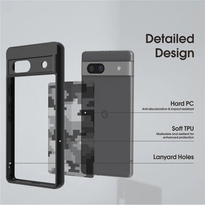 IBMRS Smartphone Cover for Google Pixel 7a Shockproof TPU+PC Phone Shell Case