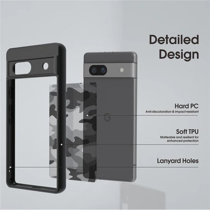 IBMRS Smartphone Cover for Google Pixel 7a Shockproof TPU+PC Phone Shell Case