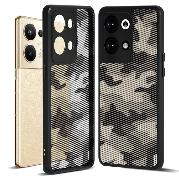 IBMRS Phone Case for Oppo Reno9 Pro 5G / Reno9 5G Raised Bezel TPU+PC Phone Cover