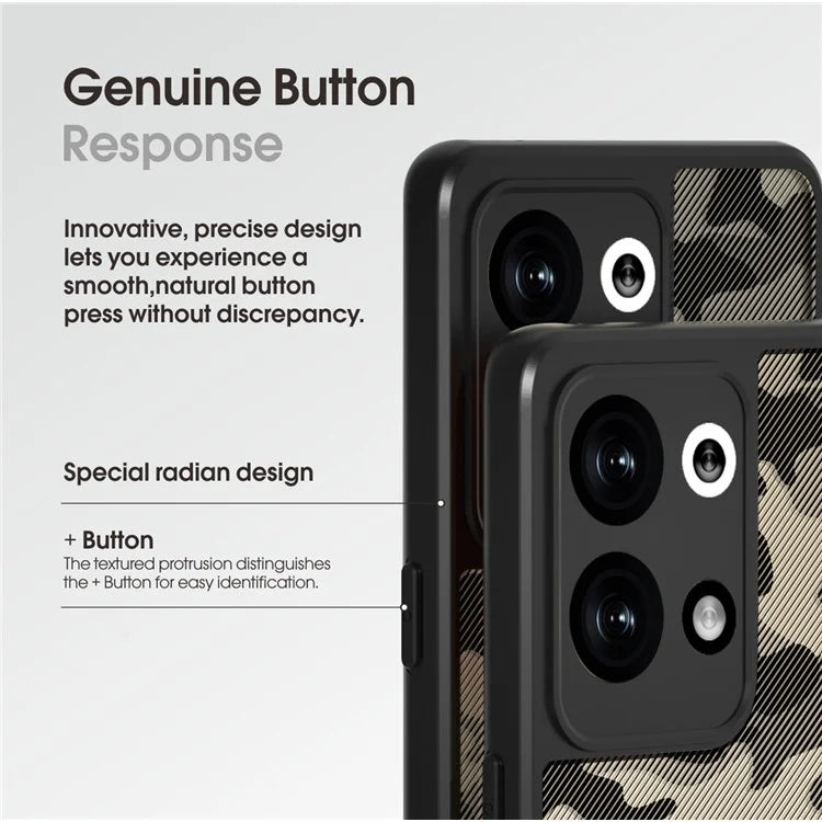 IBMRS Phone Case for Oppo Reno9 Pro 5G / Reno9 5G Raised Bezel TPU+PC Phone Cover