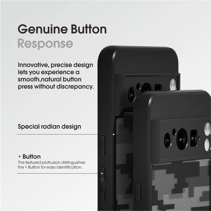 IBMRS For Google Pixel 8 Pro Cover Shock Absorbing Secure Grip Phone Back Case