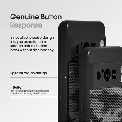 IBMRS For Google Pixel 8 Pro Cover Shock Absorbing Secure Grip Phone Back Case