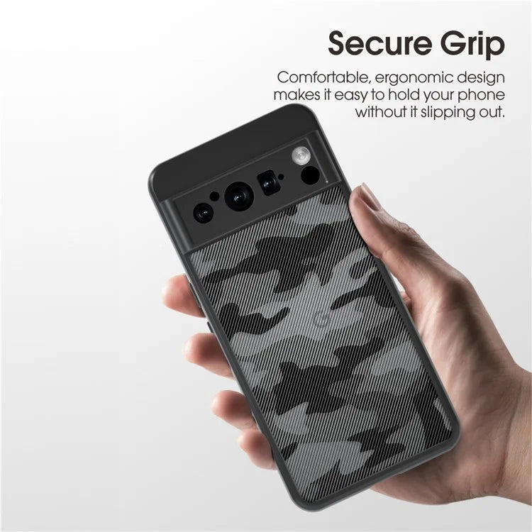 IBMRS For Google Pixel 8 Pro Cover Shock Absorbing Secure Grip Phone Back Case