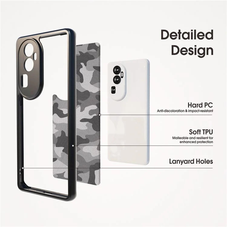 IBMRS For Oppo Reno10 Pro+ 5G Cases Anti-Scratch TPU+PC Cell Phone Cover