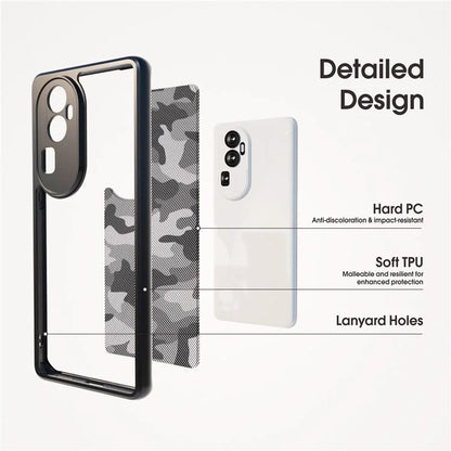 IBMRS For Oppo Reno10 Pro+ 5G Cases Anti-Scratch TPU+PC Cell Phone Cover