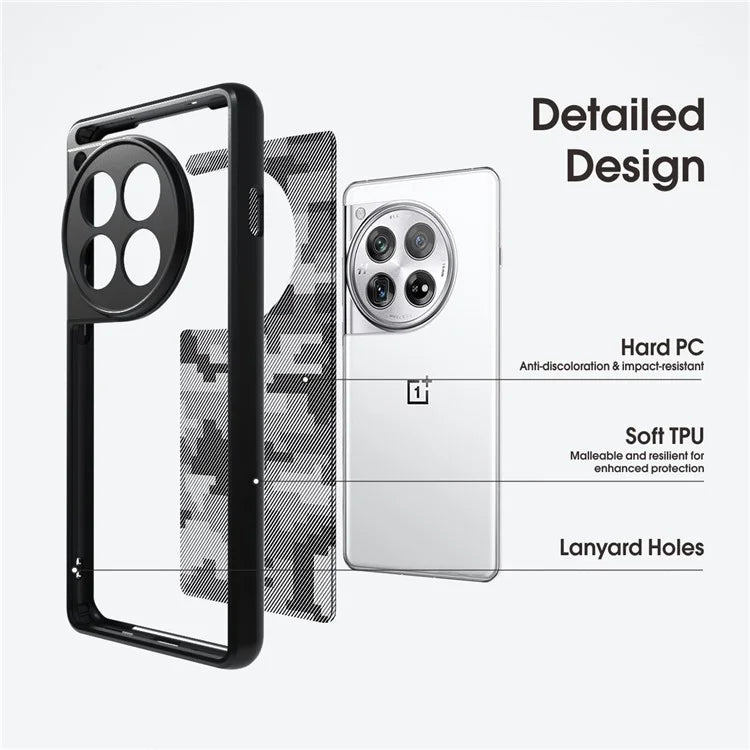 IBMRS Phone Cover for OnePlus 12 5G Cases Shockproof TPU+PC Phone Shell