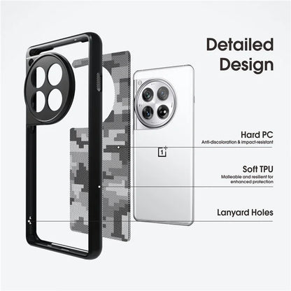 IBMRS Phone Cover for OnePlus 12 5G Cases Shockproof TPU+PC Phone Shell