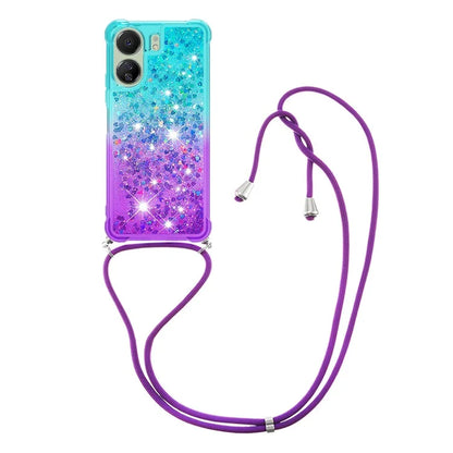 YB Quicksand Series-6 for Xiaomi Redmi 13C 4G / Poco C65 4G TPU Phone Case with Lanyard