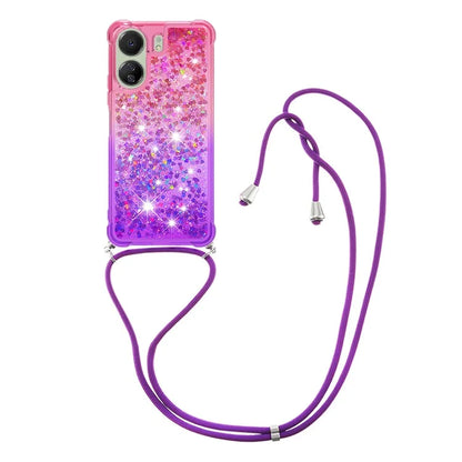 YB Quicksand Series-6 for Xiaomi Redmi 13C 4G / Poco C65 4G TPU Phone Case with Lanyard
