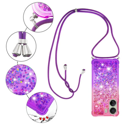YB Quicksand Series-6 for Xiaomi Redmi 13C 4G / Poco C65 4G TPU Phone Case with Lanyard