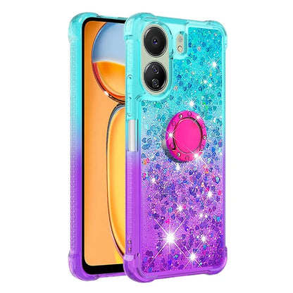 YB Quicksand Series-8 for Xiaomi Redmi 13C 4G / Poco C65 4G Case Kickstand TPU Phone Cover