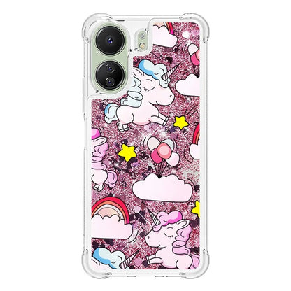 YB Quicksand Series-2 for Xiaomi Redmi 13C 4G / Poco C65 4G TPU Case Pattern Liquid Phone Cover