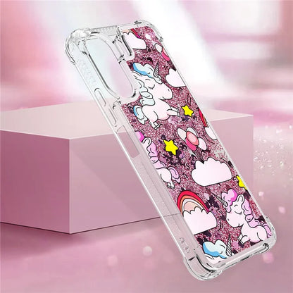 YB Quicksand Series-2 for Xiaomi Redmi 13C 4G / Poco C65 4G TPU Case Pattern Liquid Phone Cover