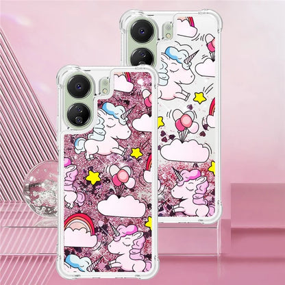 YB Quicksand Series-2 for Xiaomi Redmi 13C 4G / Poco C65 4G TPU Case Pattern Liquid Phone Cover