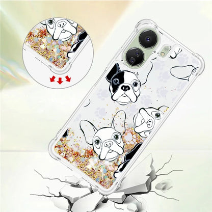 YB Quicksand Series-2 for Xiaomi Redmi 13C 4G / Poco C65 4G TPU Case Pattern Liquid Phone Cover