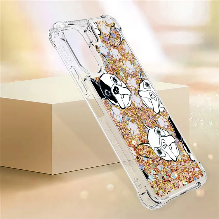 YB Quicksand Series-2 for Xiaomi Redmi 13C 4G / Poco C65 4G TPU Case Pattern Liquid Phone Cover