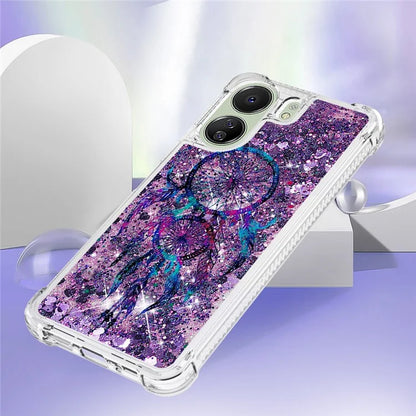 YB Quicksand Series-2 for Xiaomi Redmi 13C 4G / Poco C65 4G TPU Case Pattern Liquid Phone Cover