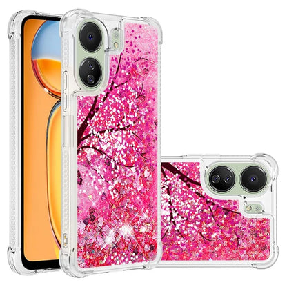 YB Quicksand Series-2 for Xiaomi Redmi 13C 4G / Poco C65 4G TPU Case Pattern Liquid Phone Cover