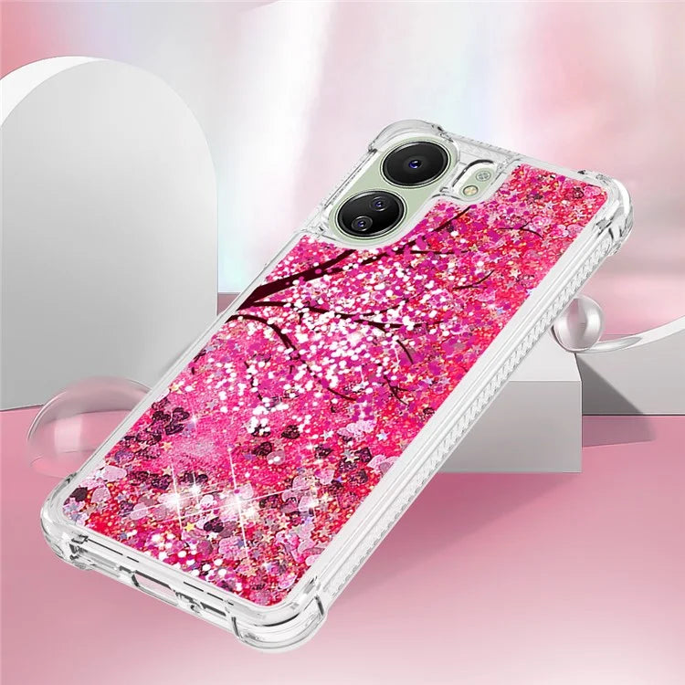 YB Quicksand Series-2 for Xiaomi Redmi 13C 4G / Poco C65 4G TPU Case Pattern Liquid Phone Cover